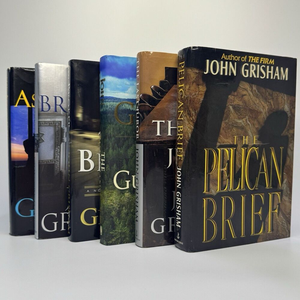 John Grisham First Edition Hardcover Lot 6 Books Pelican Brief Brethren Broker